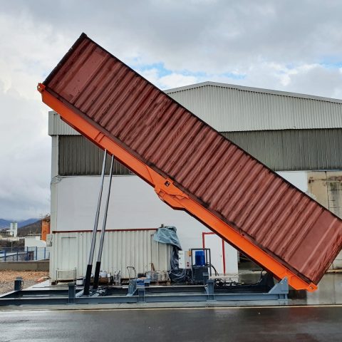 STATIONARY CONTAINER TILTER