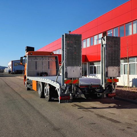 Fixed platforms for forklift transport