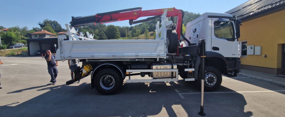 Isporuka Palfinger dizalice PK 13.501 SLD3 i trostranog kipera za SIK Tuzla