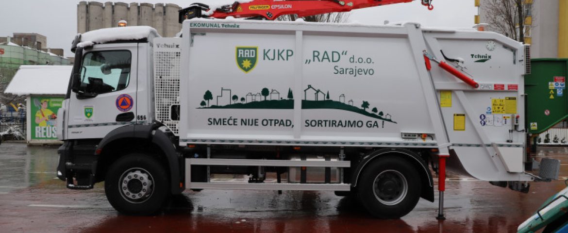 Specijalno vozilo s Palfinger Epsilon dizalicom za KJKP “Rad” Sarajevo