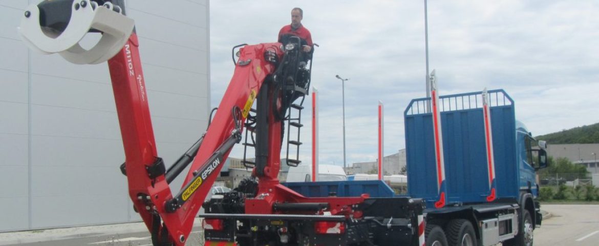 Palfinger EPSILON M110Z82 i šumarska platforma za firmu GRADEL d.o.o.