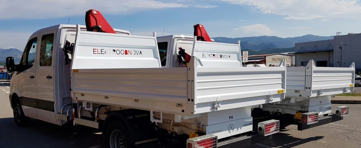 Dvije nove PK kiperske nadogradnje sa Palfinger dizalicama za Elektroobnovu