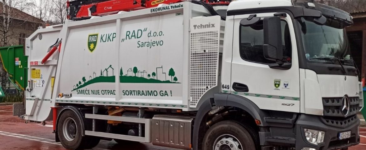 Novo specijalno vozilo s Palfinger Epsilon dizalicom za KJKP “Rad” Sarajevo